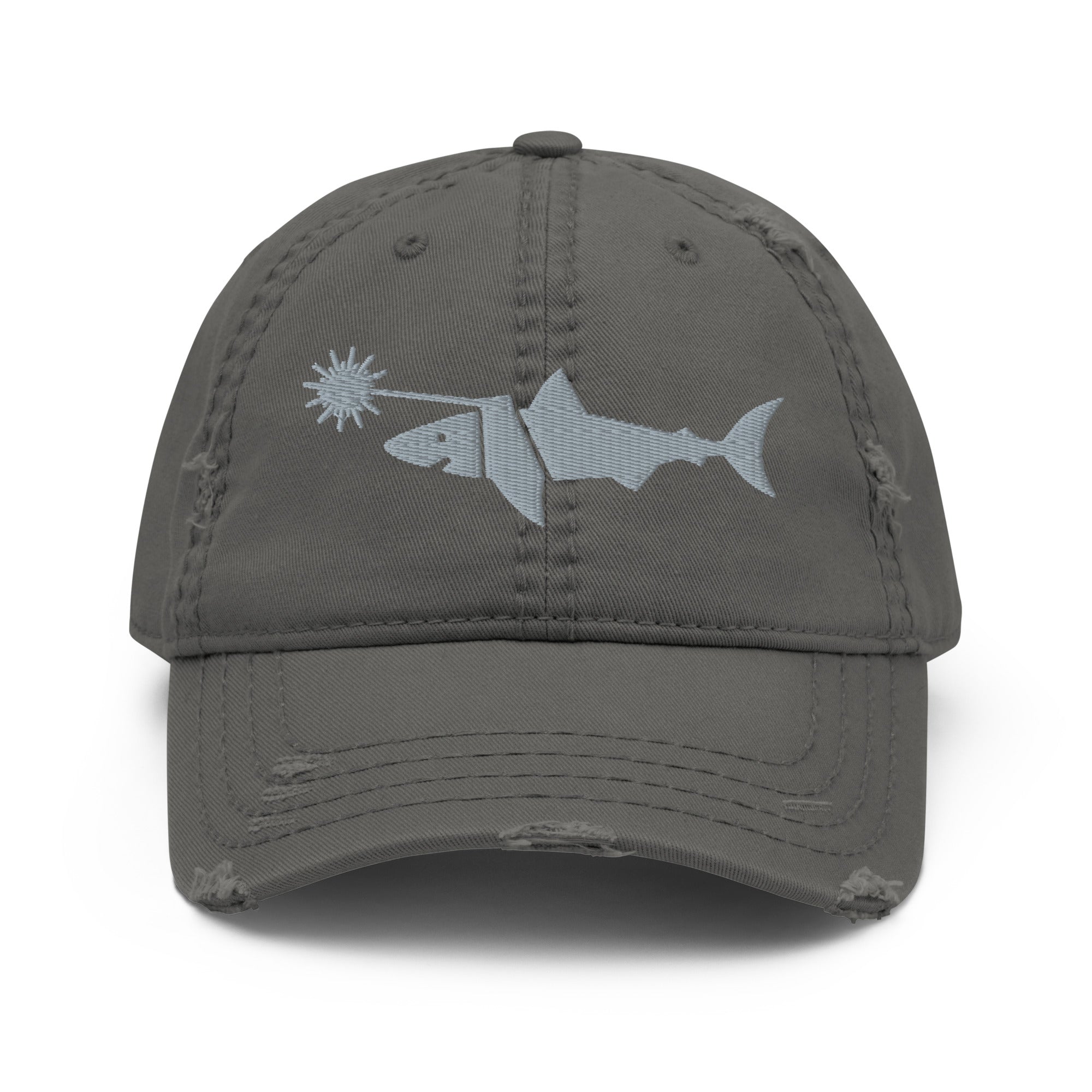 Laser Shark Distressed Hat
