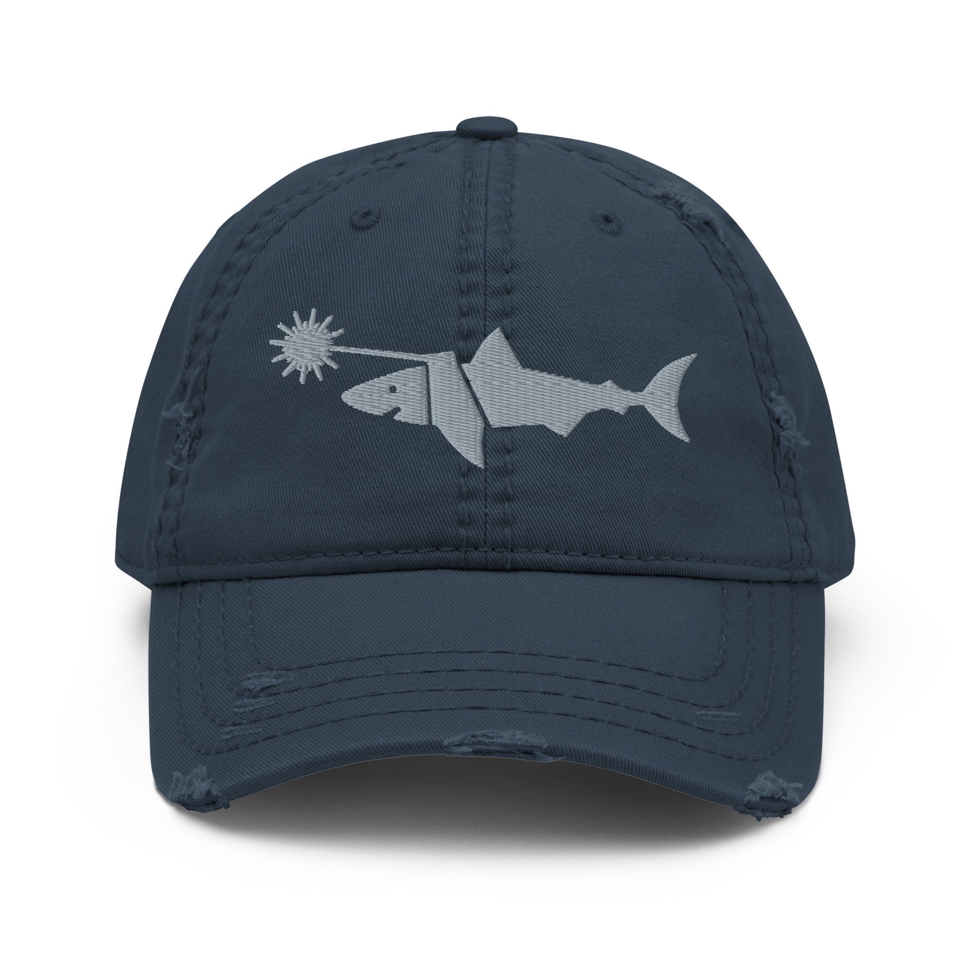 Laser Shark Distressed Hat
