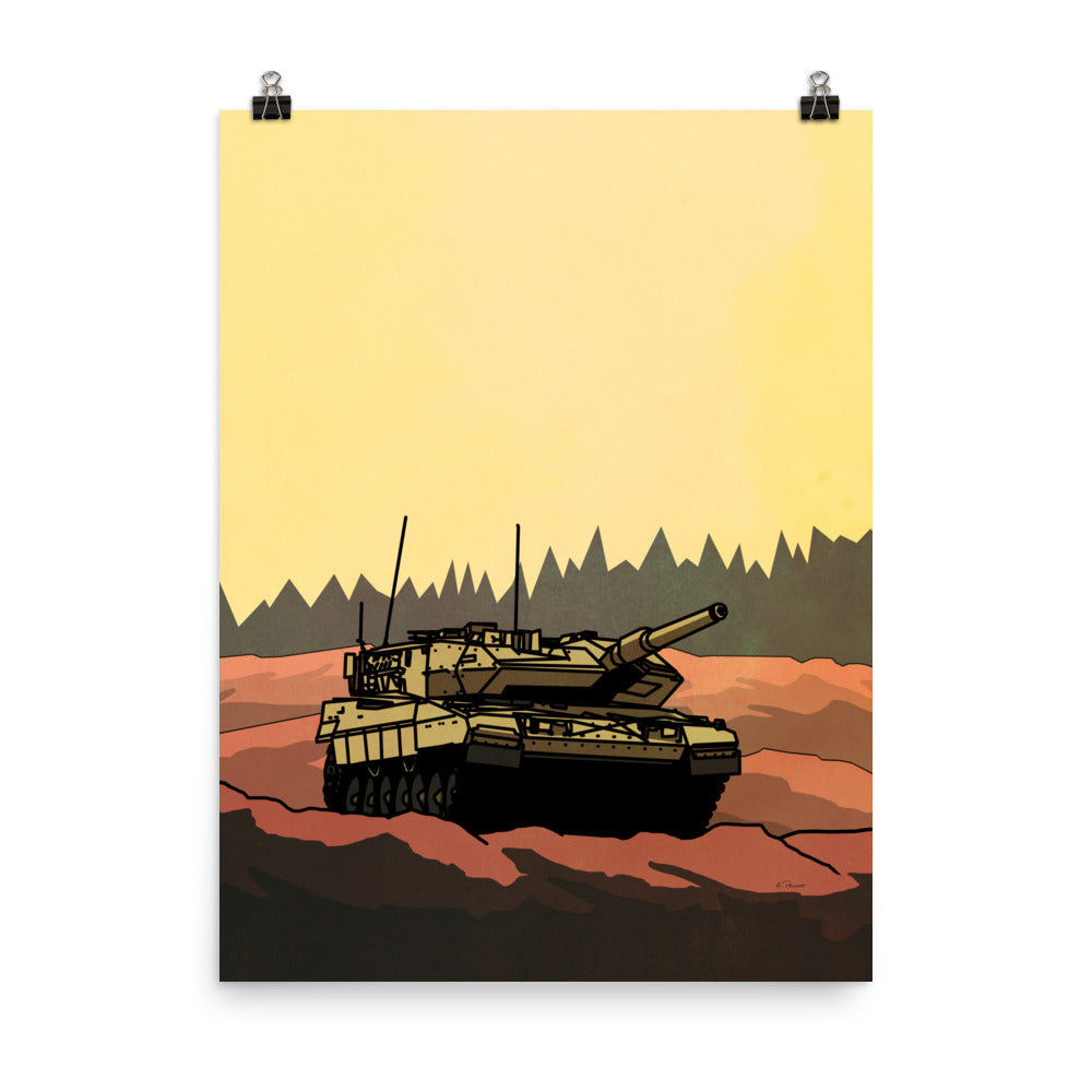 Leopard 2 Tank Print