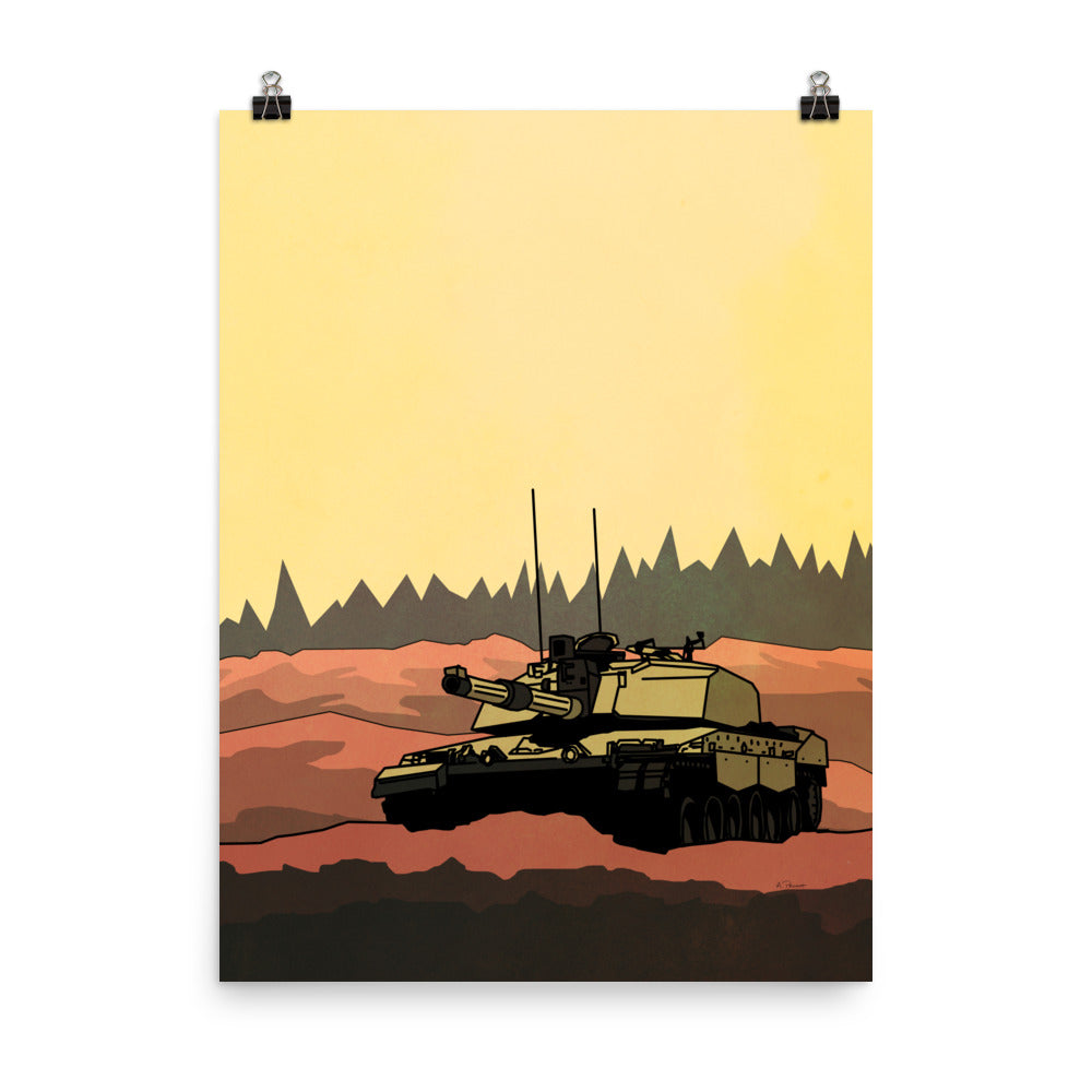 Challenger 2 Tank Print