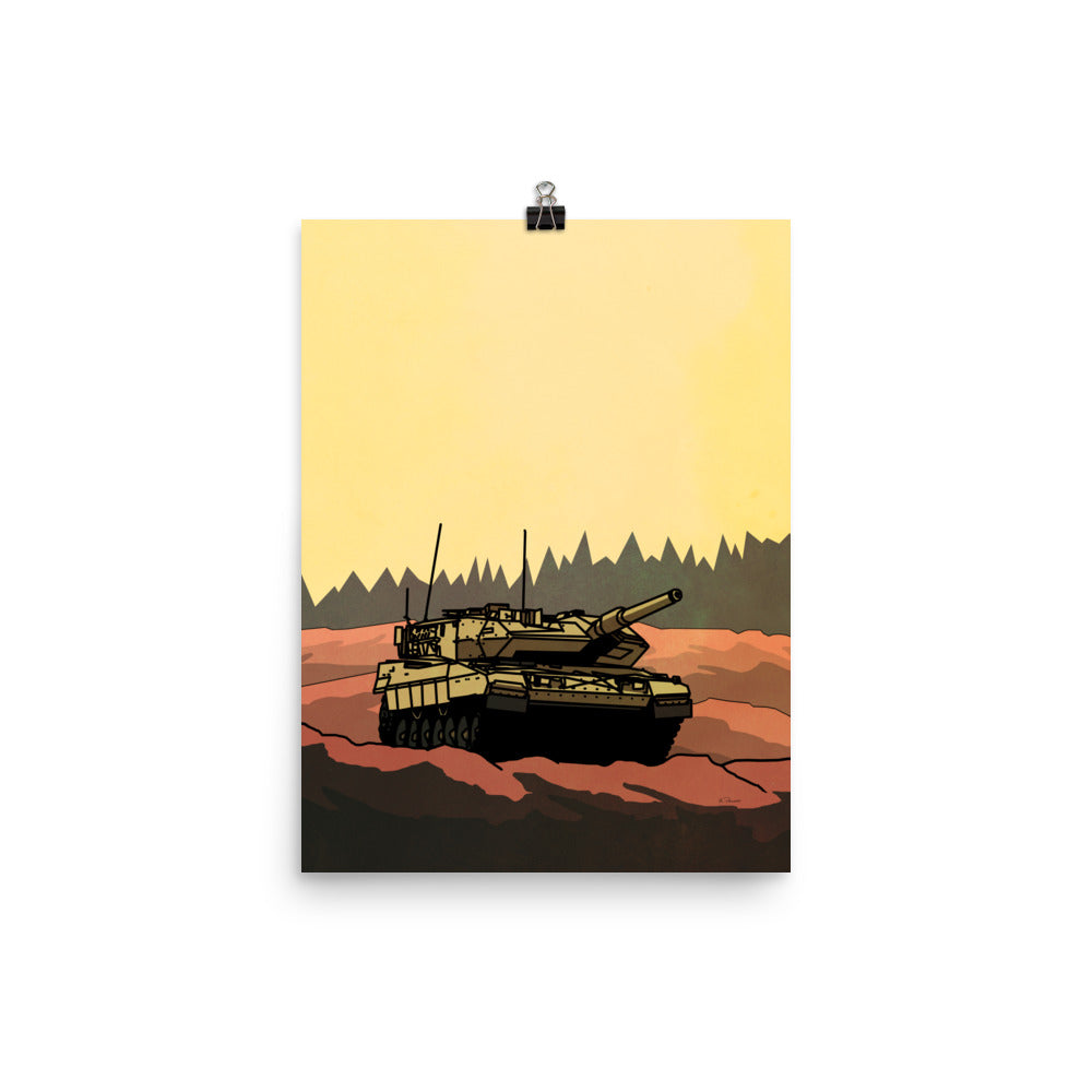 Leopard 2 Tank Print