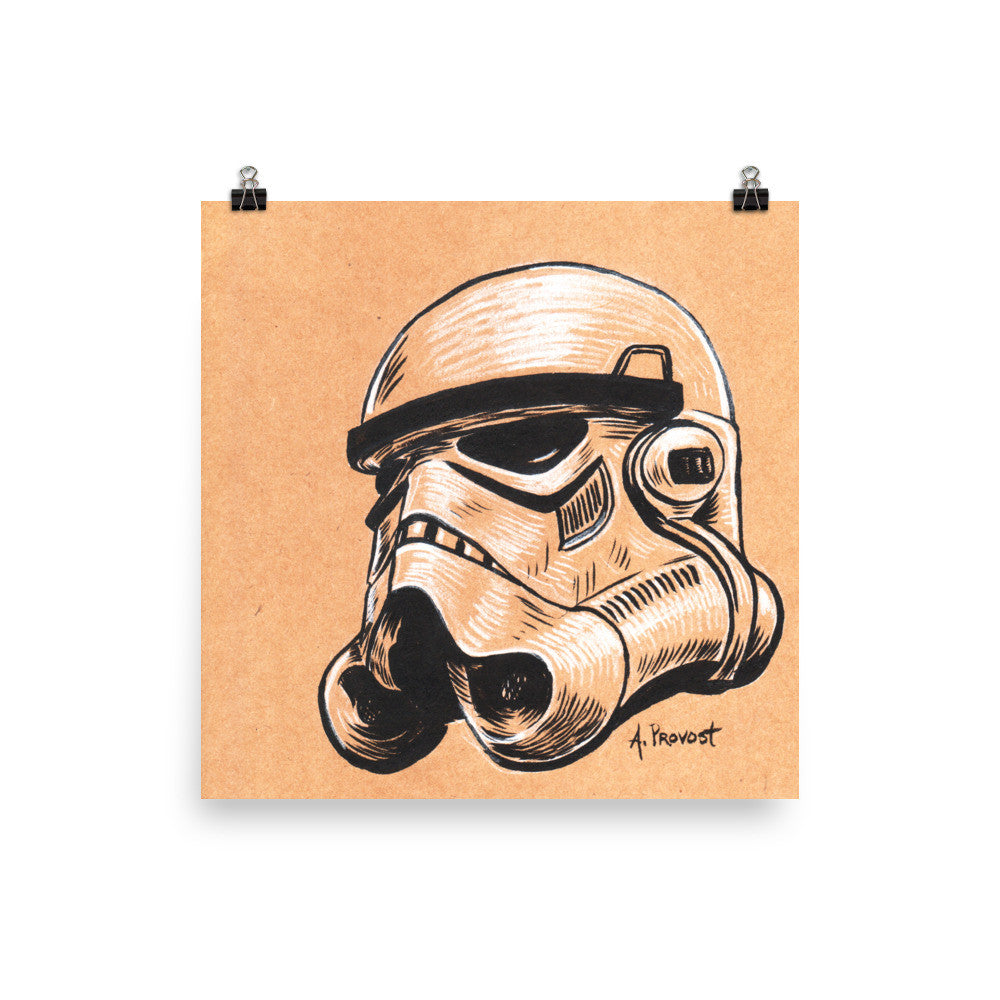 Stormtrooper Helmet Print